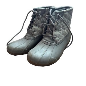 Sperry Gray Duck Boots SIZE